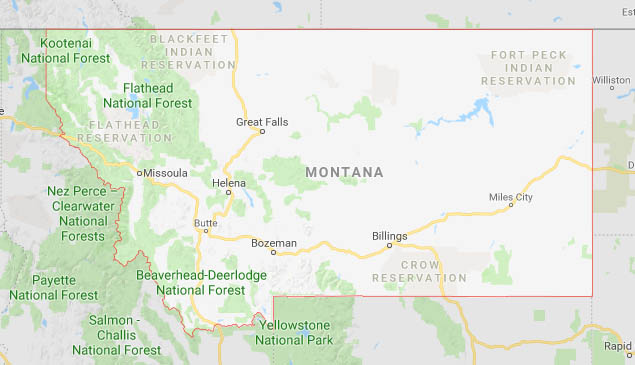 Montana state map