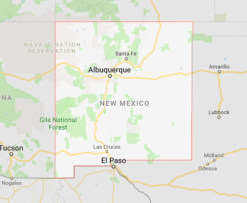 New Mexico state map