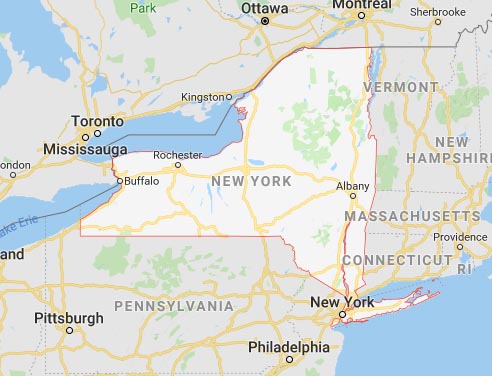 New York state map